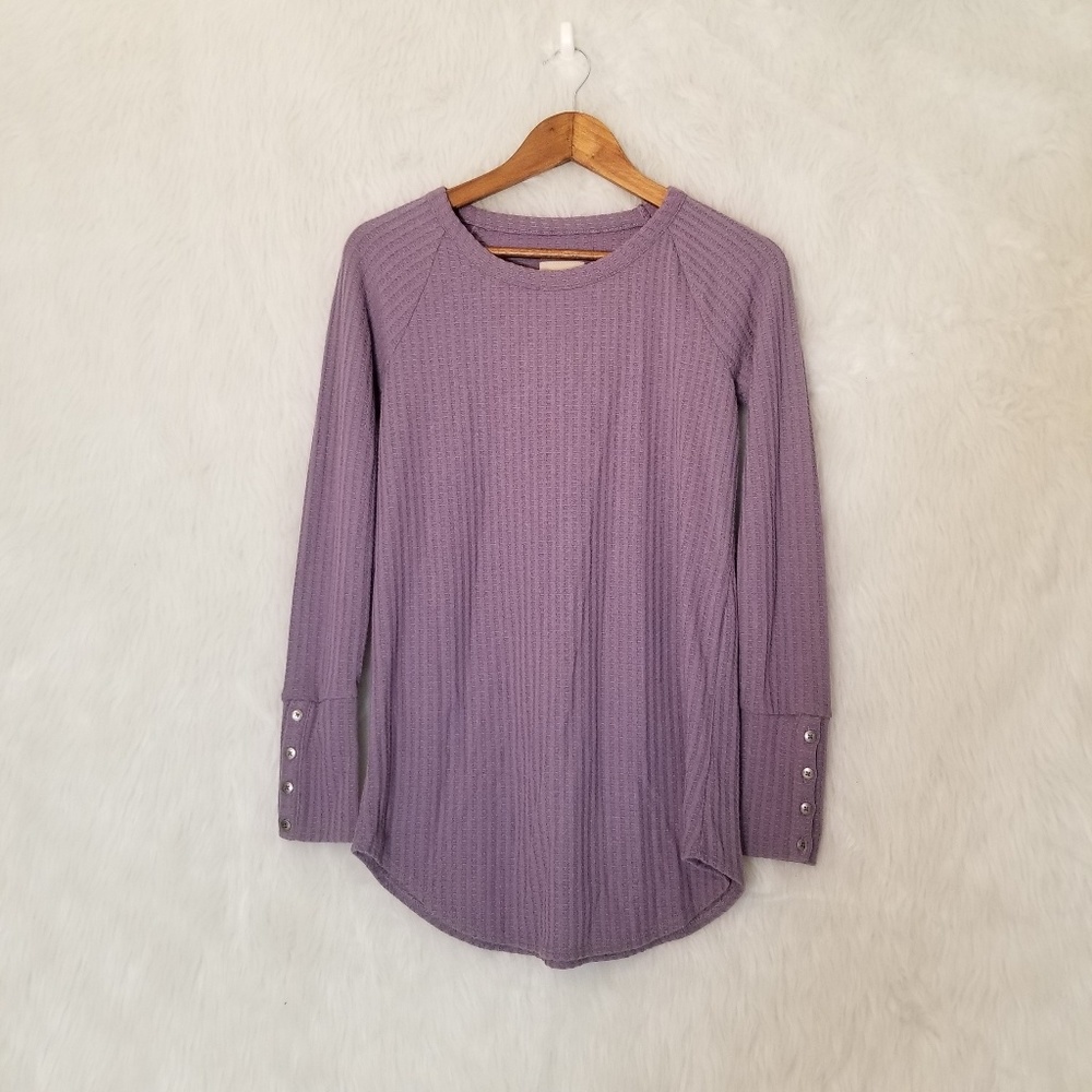 Chaser Lavender Long Sleeve Thermal Blouse